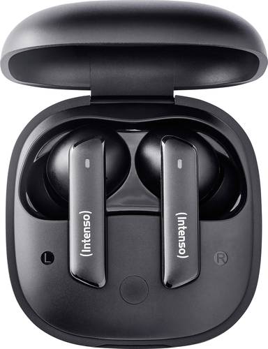 Intenso Buds Pro T500HAE schwarz In Ear Kopfhörer Bluetooth Schwarz Noise Cancelling Wasserabweisend Handy