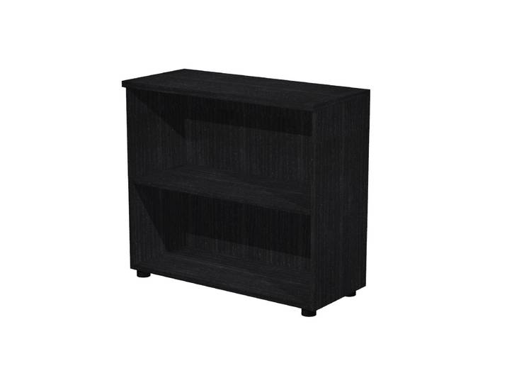 Bibliothèque basse Pronto - L.80 x H.72 cm - Sans porte - Noir