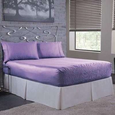 Jlj Home Furnishings Llc Bed Tite Satin Sheet Set, Queen, Lavender