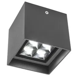 Redo 90229 HUB Außendeckenleuchte POWER LED 12W | 605lm | 3000 K | IP54 - Anthrazit