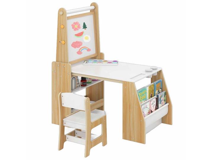 KINDERTISCHSET aus Holz natur(2-tlg)