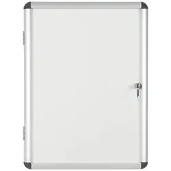Innenvitrine mit weißer magnetischer Oberfläche, 500 x 674 mm