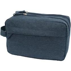 Kulturtasche blau meliert - blau