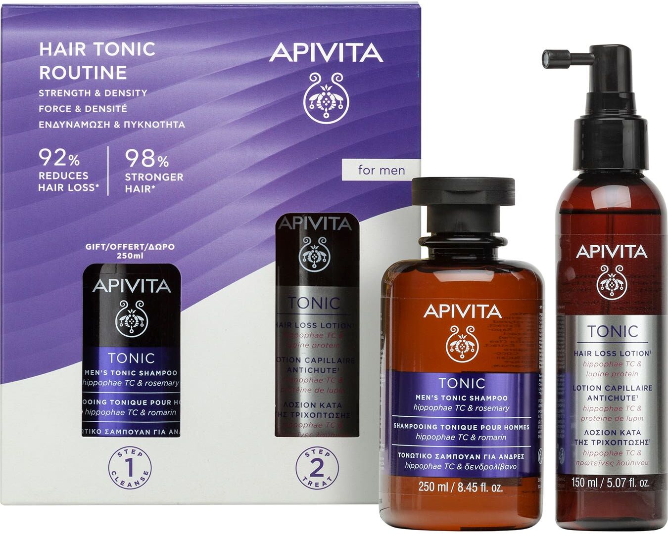 Apivita Loción Anticaída Hombre 150ml + Champú 250ml