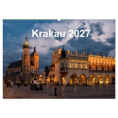 Krakau - die schönste Stadt Polens (Wandkalender 2027 DIN A2 quer), CALVENDO Monatskalender