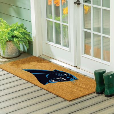Evergreen Carolina Panthers Full Color Indoor/Outdoor Coir Mat