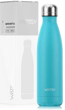 Uplifted Goods Stainless Steel Vacuum Bottle 500 Ml Insulated Sports Flask light Blue