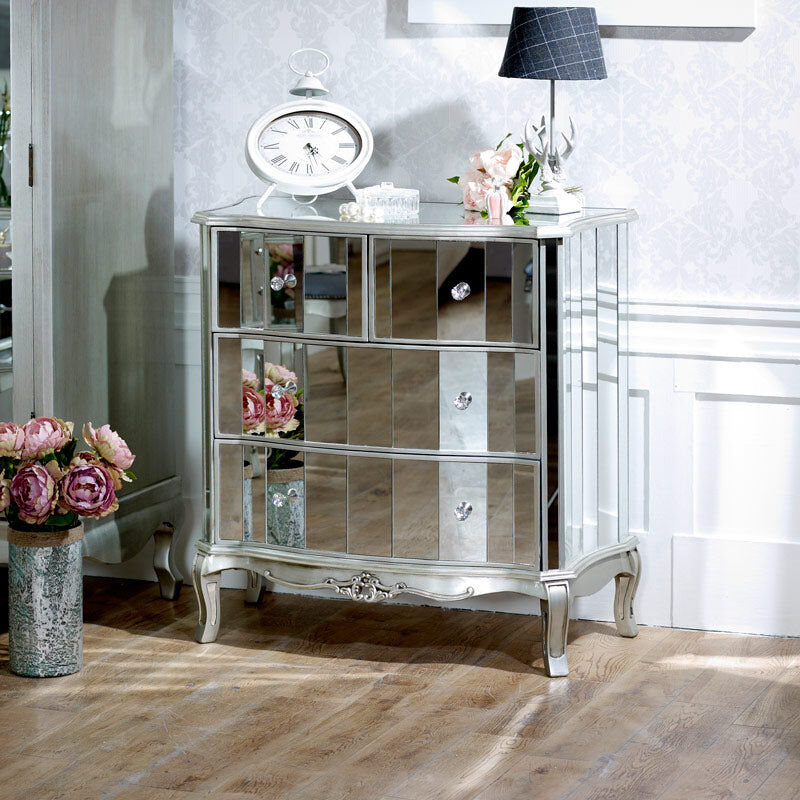Mirrored Chest of Drawers - Tiffany Range Material: Furniture/Furniture Ranges/Tiffany Range