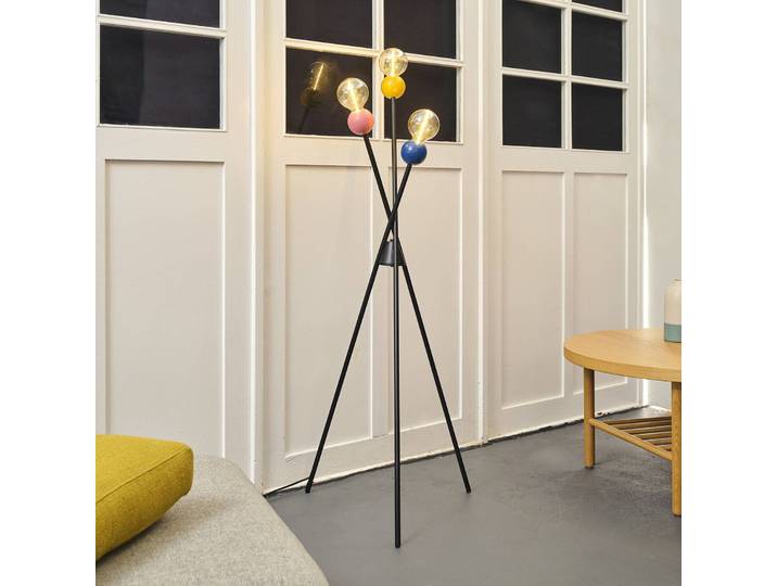 OSRAM Stehlampe Decor Bubble, Multicolour, für Wohn- / Esszimmer, Metall, Modern, Stehlampe