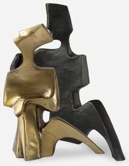 Uttermost Affection Bronze Gold Sculpture (Set of 2) - 8.25'' H X 8'' W X 2.75'' D