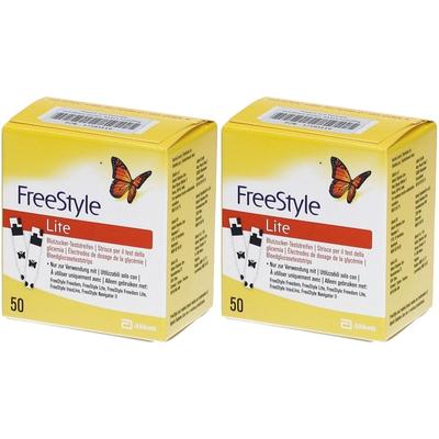 Freestyle Lite Teststreifen ohne Codieren 2x 2x50 St
