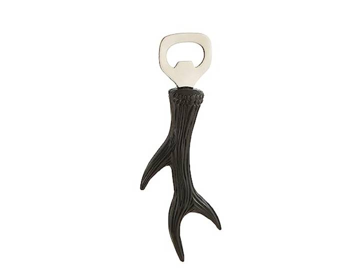 J-Line Flesopener Gewei Aluminium Zwart