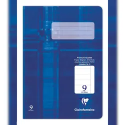 Clairefontaine 25x Schulheft Clairefontaine, DIN A5, 16 Blatt, 90g, liniert mit Rand - Blau 331509C