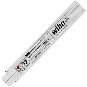 Wiha Zollstock 37067, Longlife Plus Composite, Kunststoff, 2m, Gliedermaßstab, weiß
