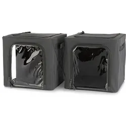 AQURAT Aufbewahrungsbox für Universal-Regal mit Sichtfenster 26l, 2 Stück
