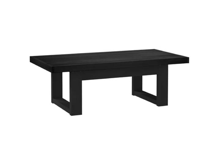 Wohnzimmertisch Couchtisch Schwarz 119 x 60 x 40 cm Massives Kiefernholz
