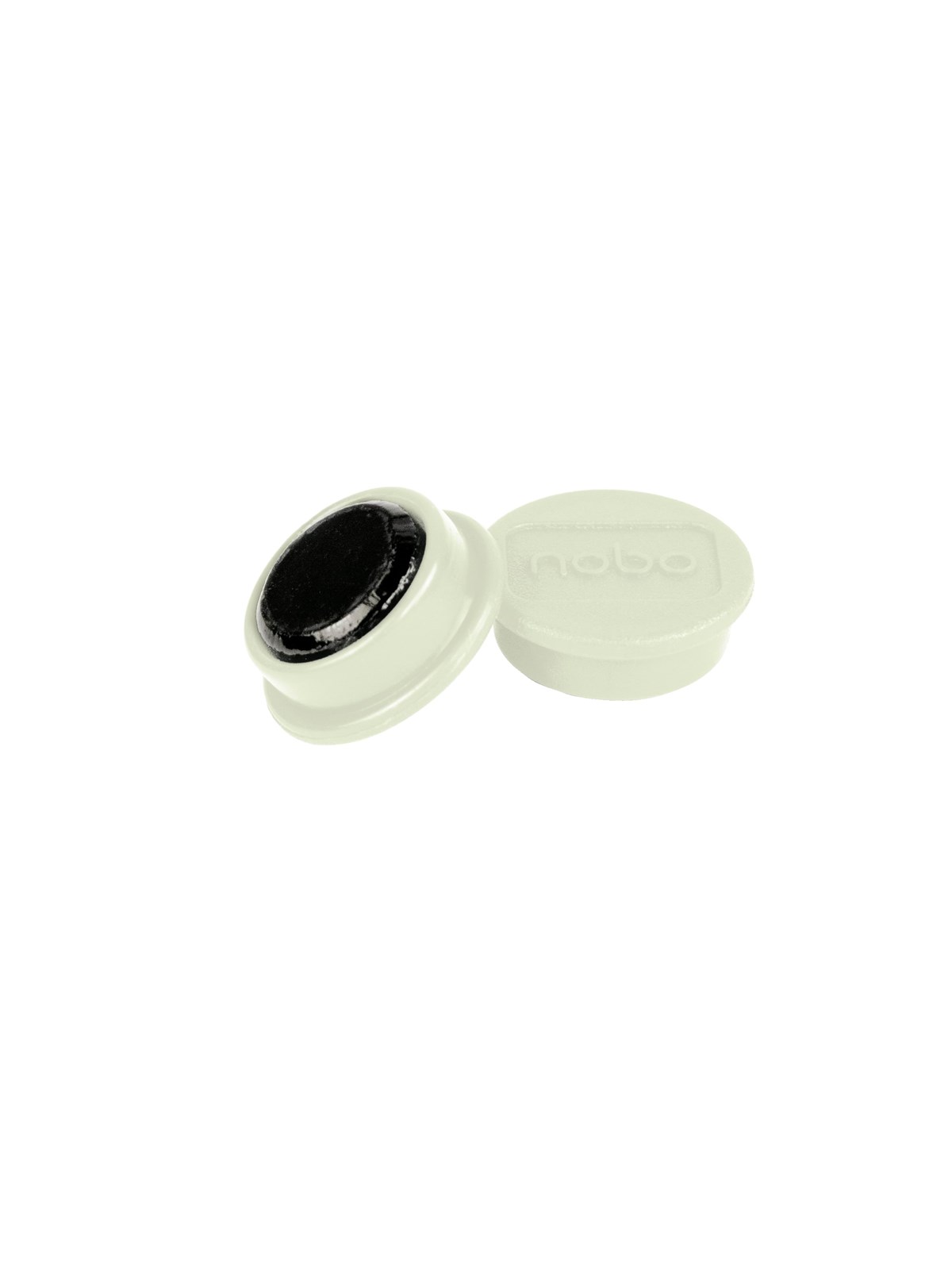 Nobo Magnete, 13 mm, 10 Stück, schwarz Weiß