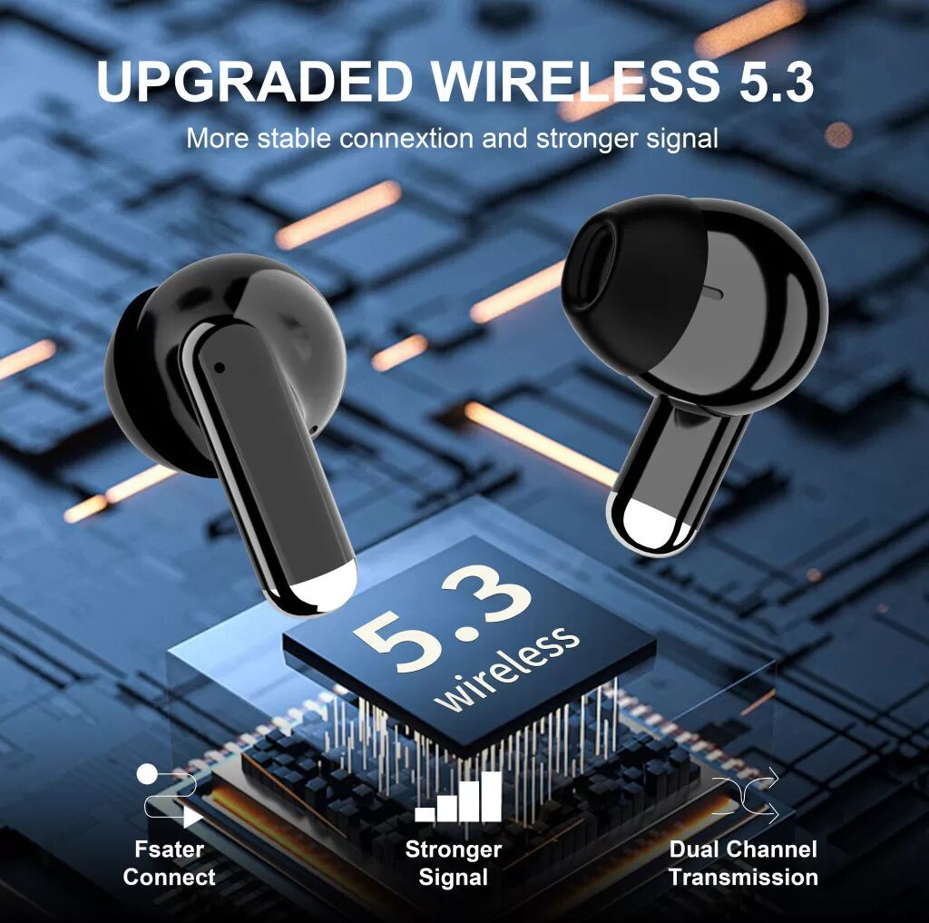INF Écouteurs Bluetooth SP9X noirs : réduction du bruit et longue durée de vie