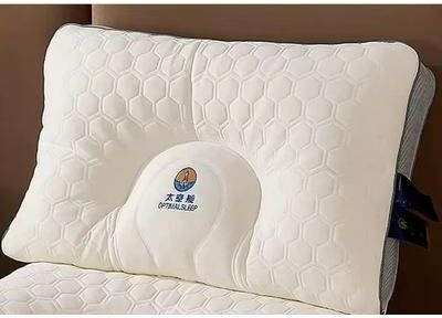 Inspired Finds 3D Breathable Mesh Neck Pillow Ergonomic Capsule Design With Healthy Porous Fibers For Comfortable Sleep 1pcs 48x74 high Pillow 1000g