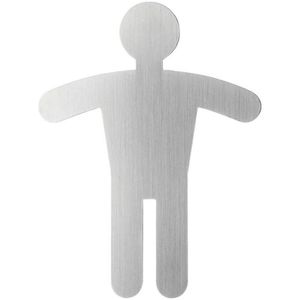 Durable Hinweisschild 4951-23 Picto, Edelstahl, 12 x 9 cm, Herren