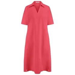 Kleid Hemdkragen Peter Hahn rot, 48