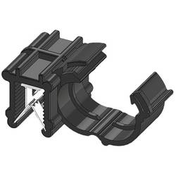 WKK Kantenclip steckbar ART005917 Bündel-Ø (Fest)=10 mm hitzestabilisiert, Kabelbündelung seitlich zur Montage Schwarz 1 St.