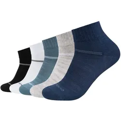5er Pack camano Mesh Ventilation Quarter Socken 5790 - insignia blue 35-38