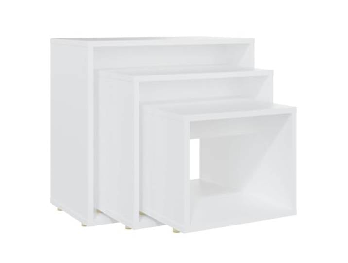 Beistelltische Set 3 Stück, Holzwerkstoff, Diverse Modernes Design, platzsparend, multifunktional, ideal für Wohn- und Schlafzimmer