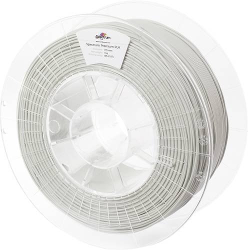 Spectrum Filaments 80115 PLA Premium Filament PLA 1.75mm 1000g Hellgrau, Grau 1St.