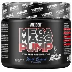Weider - Mega Mass Pump - 270g Dose - MHD 08/2026Black Currant