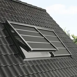 VELUX Markise Verdunkelung SSS CK04 0000S Aluminium Dunkelgrau