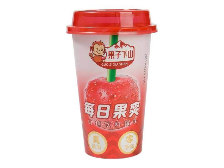 【Rafraîchissant】【Hydratation】Guozixiashan Boisson quotidienne fraîche rafraîchissante à l'aubépine en canette 410 ml