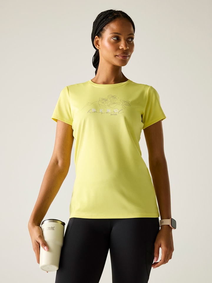 Regatta Funktionsshirt "Fingal Slogan" in Gelb - 38