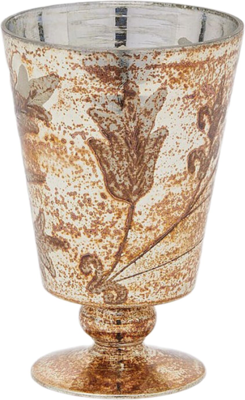 Edg Pokal Kristallglas Gold H: 17 cm  Kristallglas