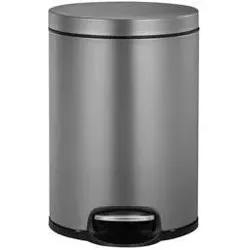 EKO Tritt-Mlleimer Serene 5 Liter grau, Abfalleimer, Grau