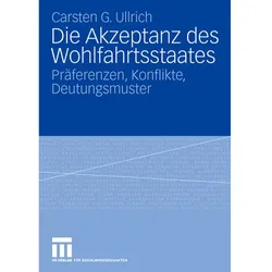 Die Akzeptanz des Wohlfahrtsstaates, Fachbücher von Carsten Ullrich
