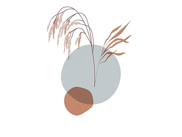 Komar Wandbild - Bohemian Reedbeds - Größe: 50 x 70 cm - Poster, Kunstdruck, Dekoration, Wohnzimmer, Schlafzimmer