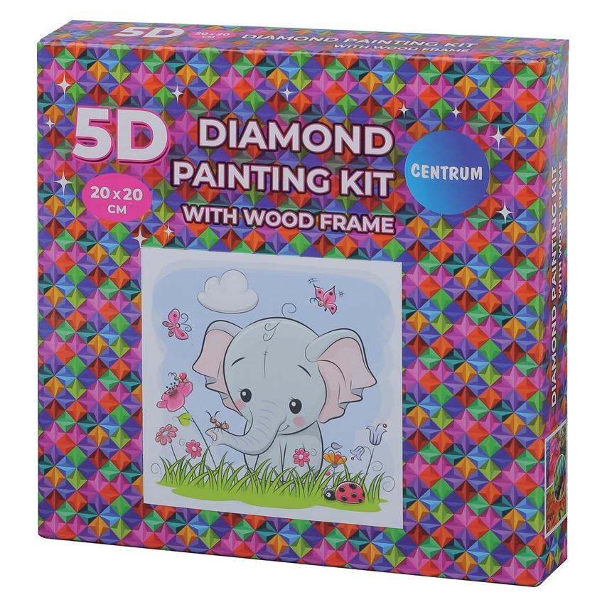 Panta Plast Diamantmosaik im Rahmen - Elefant 20x20 89775 (89775)