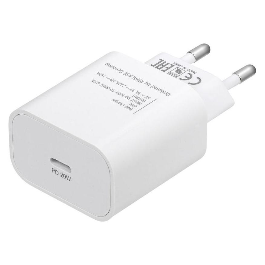 Rivacase MOBILE CHARGER WALL/WHITE PS4101 WD4 (20 W, 1 Port) (PS4101WD4WHITE)
