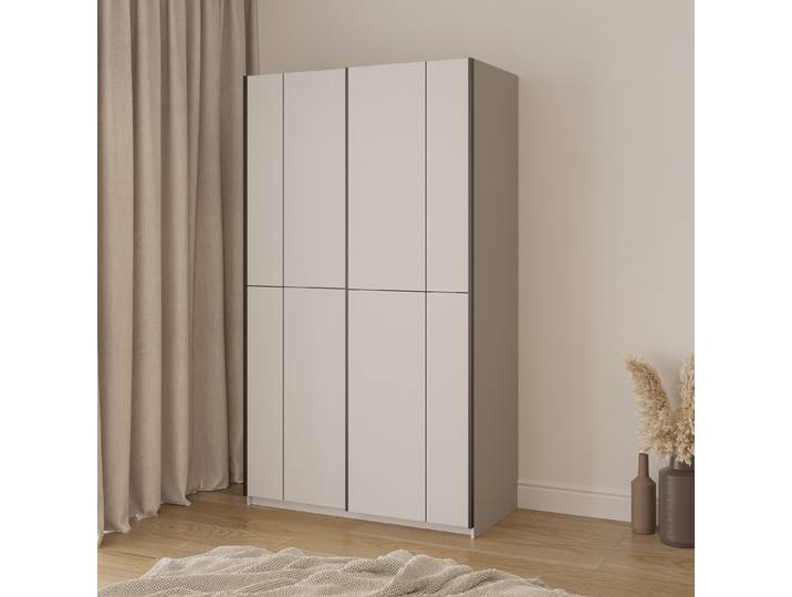 Armoire à portes coulissantes Cheban 120cm Beige/Cachemire