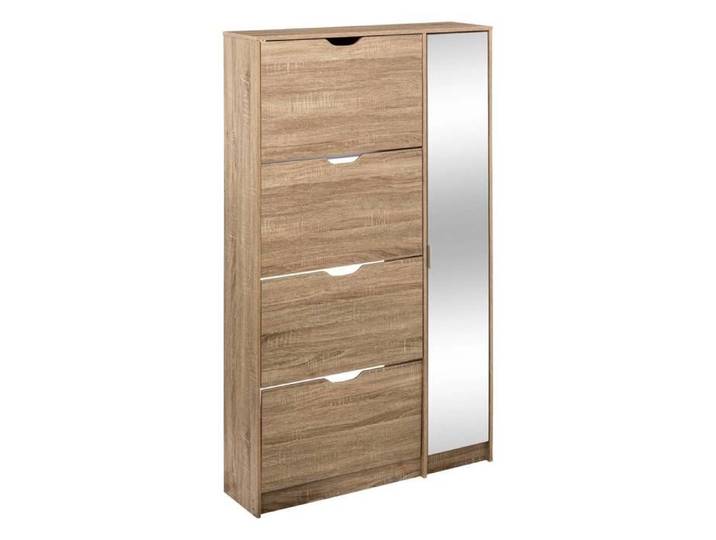 Meuble range-chaussures x24 miroir effet chêne naturel - 5five