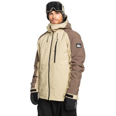Snowboardjacke QUIKSILVER "Mission", Herren, Gr. XL, braun (twill), Obermaterial:100% Polyester., Jacken Snowboardjacke
