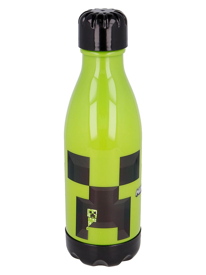 Stor Trinkflasche "Minecraft" in Grün - 560 ml - onesize