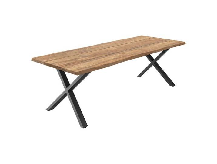 OUTLIV. Negara Gartentisch 240x100cm Edelstahl/Teak recycelt Baumkante