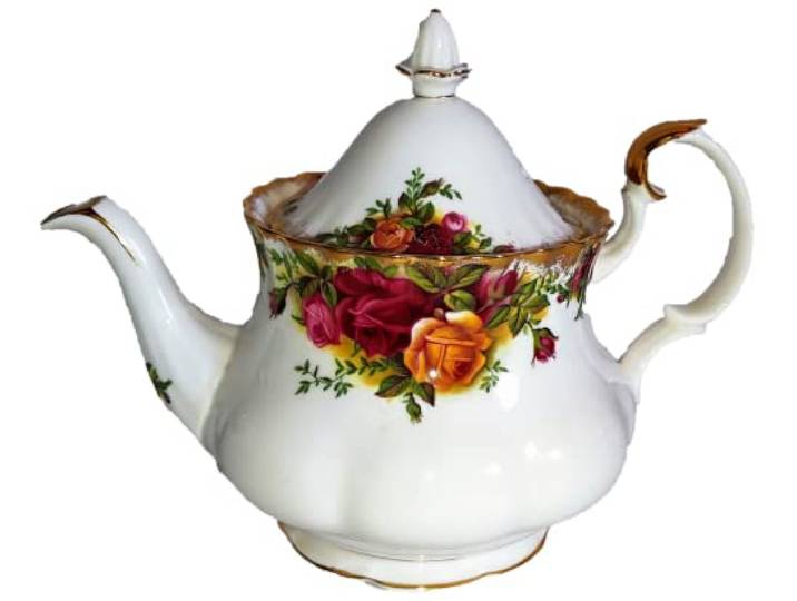 verkauft: Royal Albert/Teekanne/Old Country Roses/klein/ca. 300 ml
