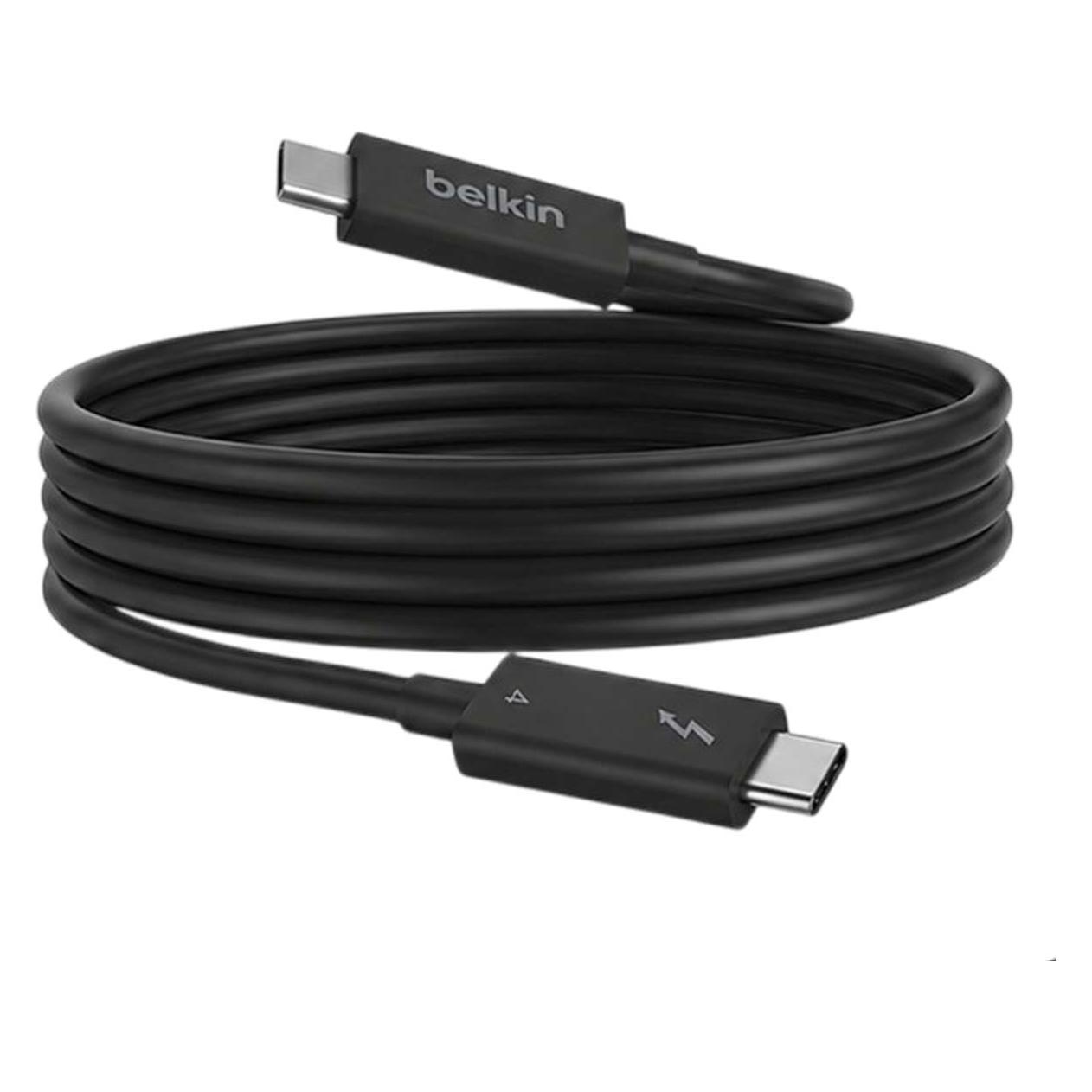 Belkin USB C (Thunderbolt 4) - USB-C (Thunderbolt 4) (2 m, USB 4, 100 W) (INZ002bt2MBK)