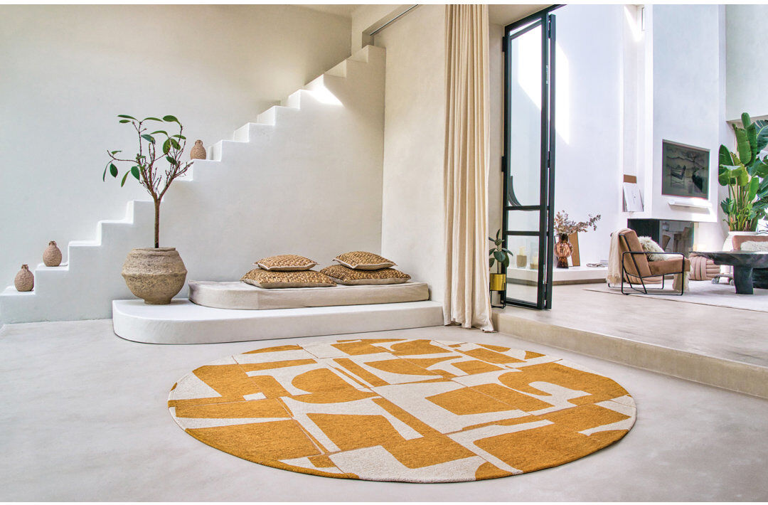 Louis de Poortere Craft Papercut Curry Recycled P.E.T Area Rug Brown;Taupe Rectangle 240 x 340cm