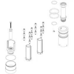 Herzbach MODUL7 Verlängerung 20mm 70.728003.1.09 PUSH-Thermostat 2 Verbraucher