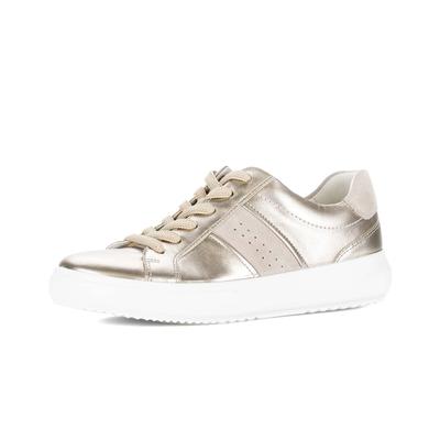 Sneaker GABOR "Sneaker low", Damen, Gr. 37,5, gold, Schuhe Sneaker