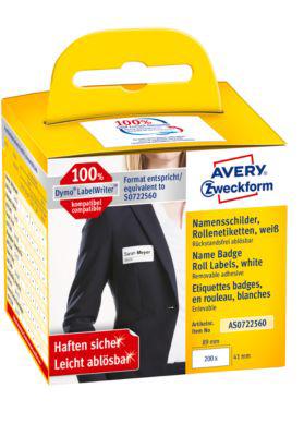 Rollenetiketten Avery, besonders hohe Klebekraft, 41 x 89 mm, 200 Stück